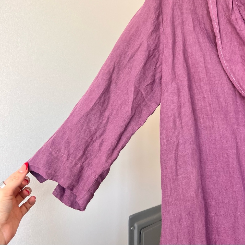 Max Mara Weekend Leisure Linen Shirt Dress- 12 - Picture 5 of 11